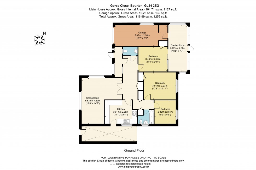 Floorplan for Gorse Close, Bourton-On-The-Water, GL54