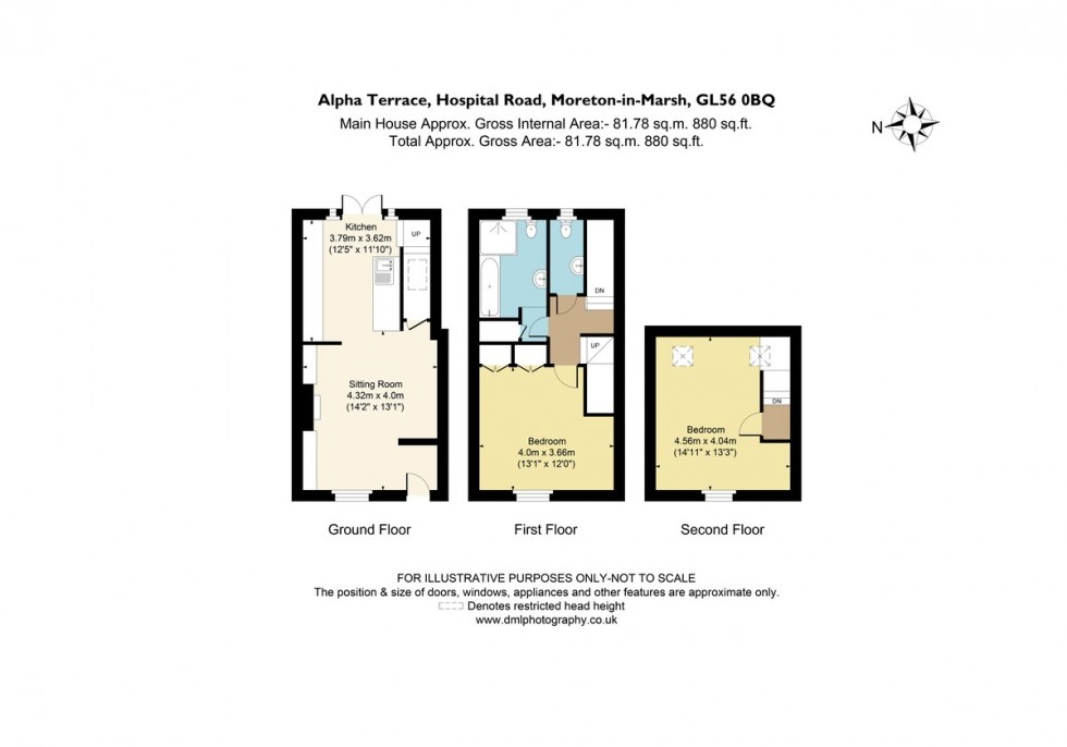 Floorplan for Alpha Terrace, Hospital Road, Moreton-in-Marsh