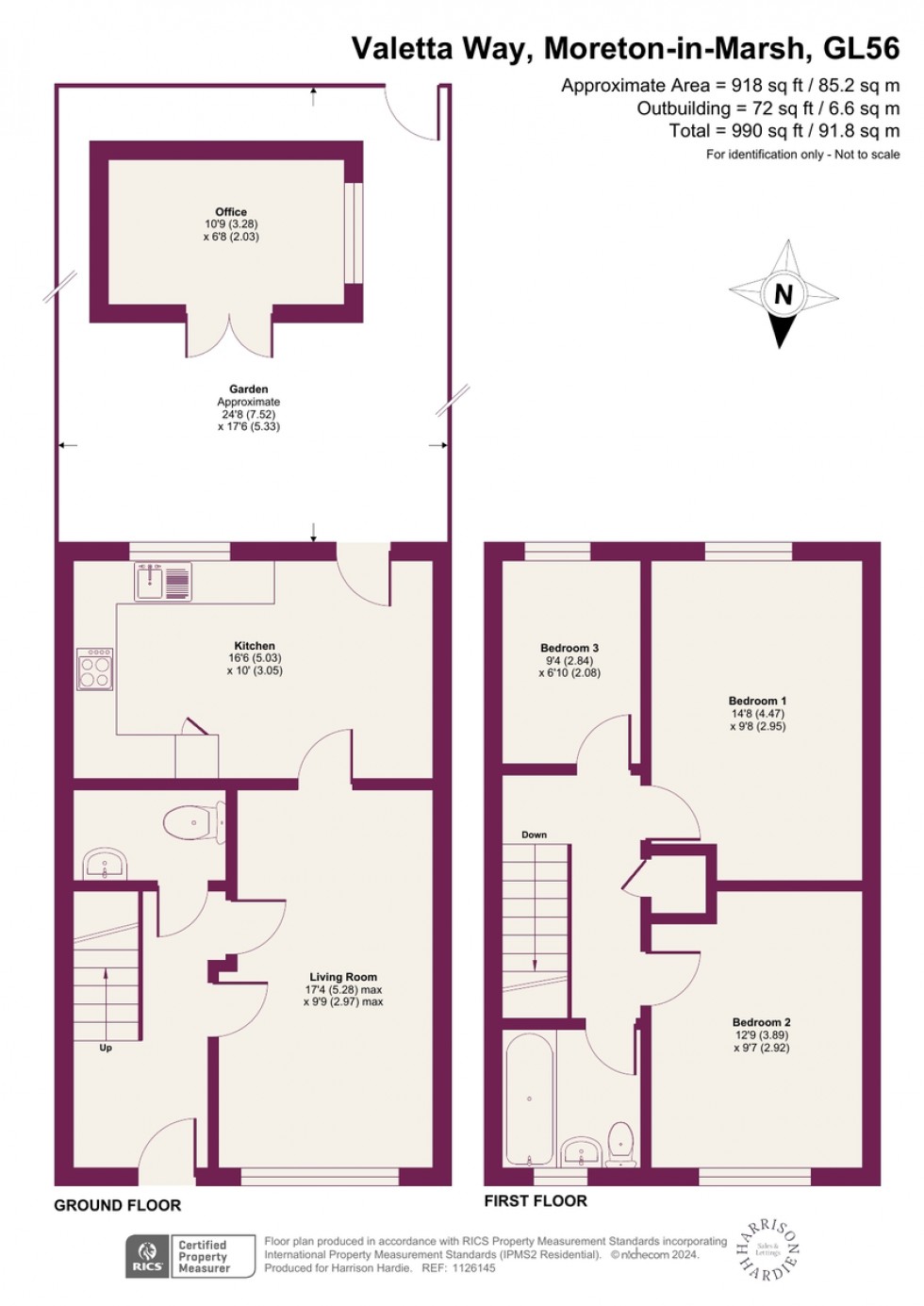 Floorplan for Valetta Way, Moreton-in-Marsh