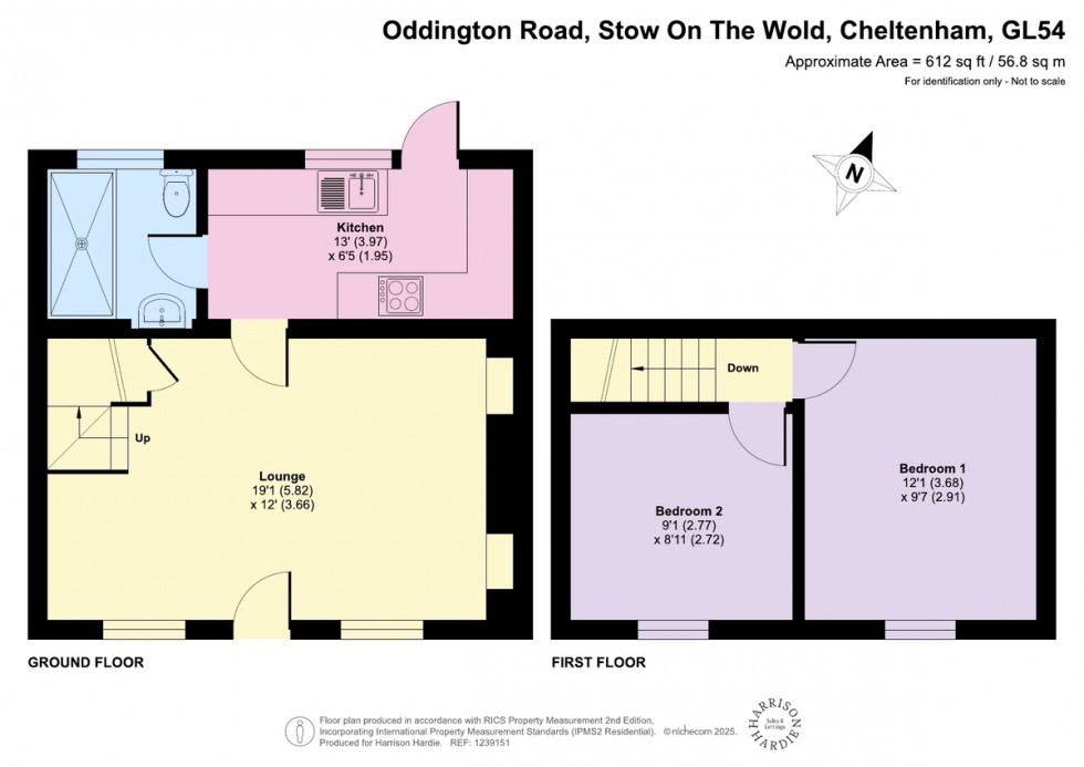 Floorplan for Holly Cottage, Enoch Row, Stow On The Wold