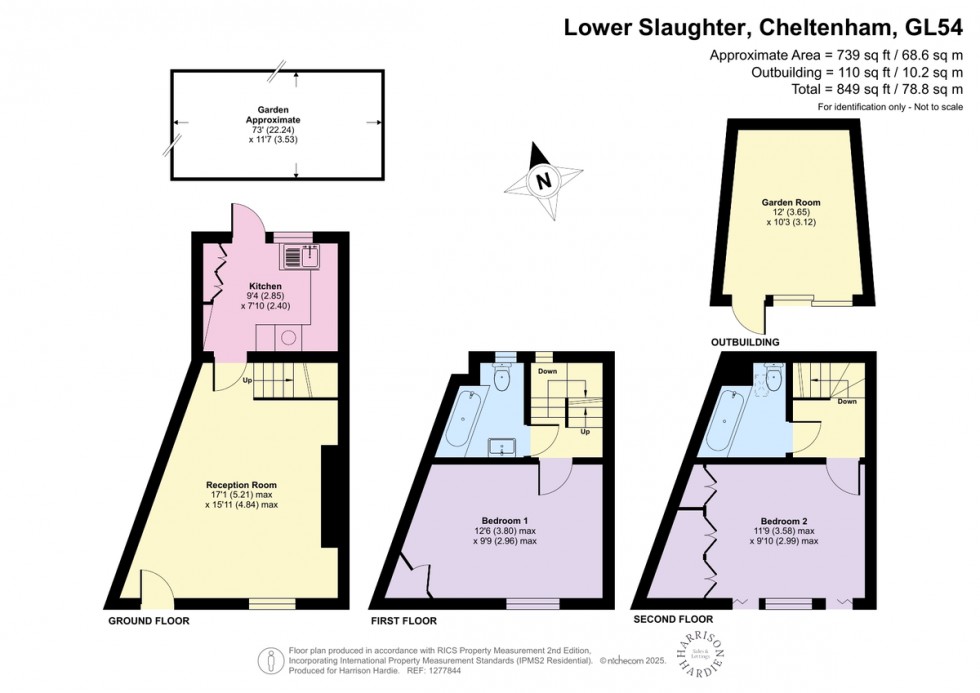 Floorplan for Lower Slaughter, Cheltenham