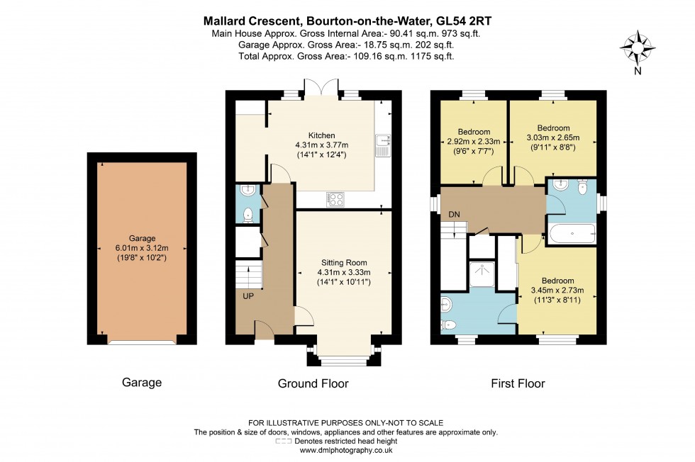 Floorplan for Mallard Crescent, Bourton-On-The-Water, GL54