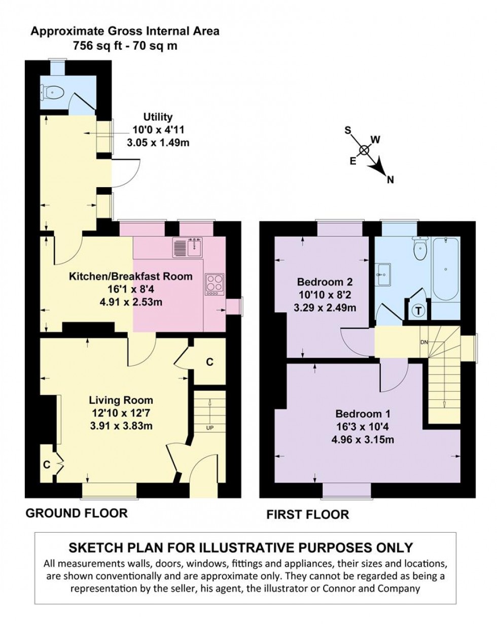 Floorplan for Snowshill, Broadway, Worcestershire