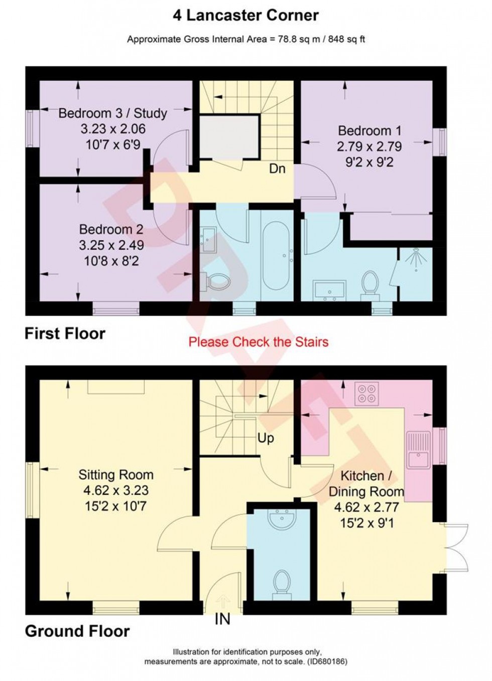 Floorplan for Lancaster Corner, Moreton in Marsh, Gloucestershire