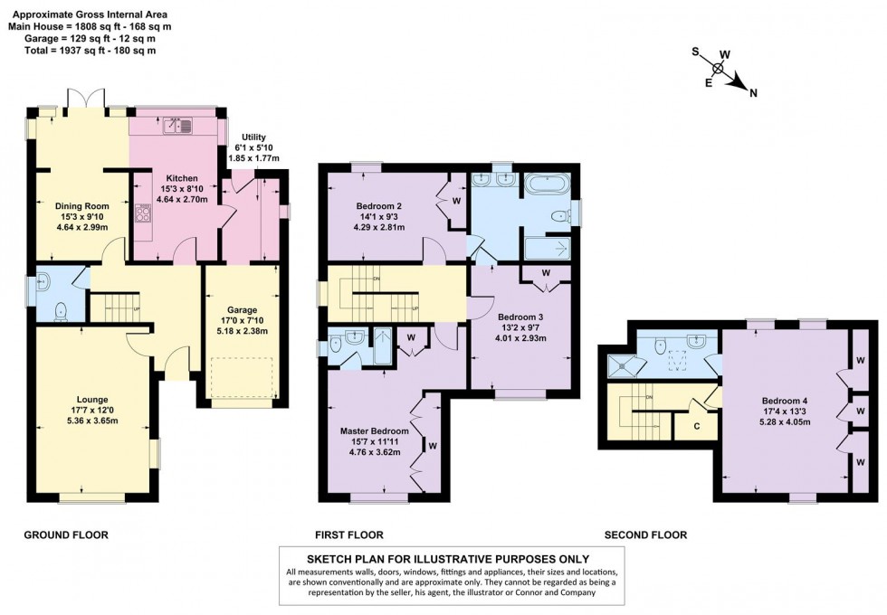 Floorplan for Hawthorn Way, Shipston on Stour, Warwickshire