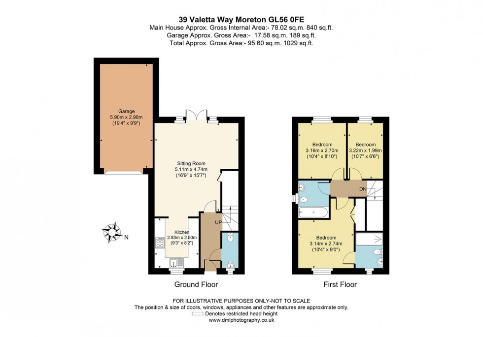 Floorplan for Valetta Way, Moreton-In-Marsh, Gloucestershire