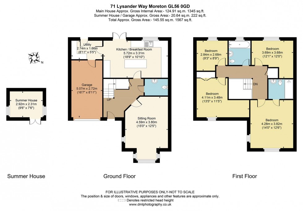 Floorplan for Lysander Way, Moreton-In-Marsh, Gloucestershire