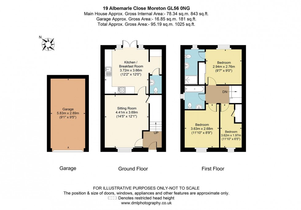 Floorplan for Albemarle Close, Moreton-In-Marsh, Gloucestershire