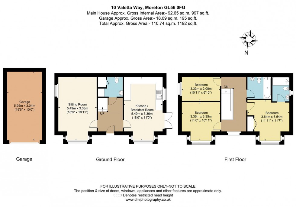 Floorplan for Valetta Way, Moreton-In-Marsh, Gloucestershire