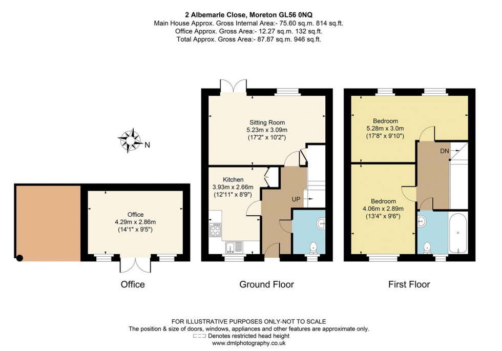 Floorplan for Albemarle Close, Moreton-In-Marsh, Gloucestershire
