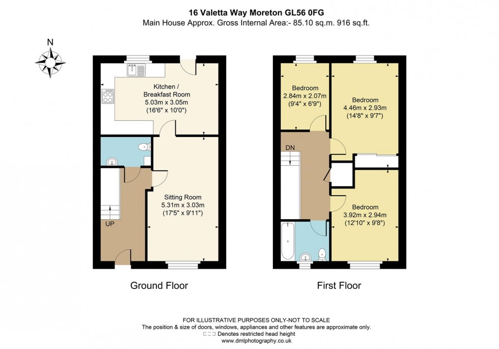 Floorplan for Valetta Way, Moreton-In-Marsh, Gloucestershire