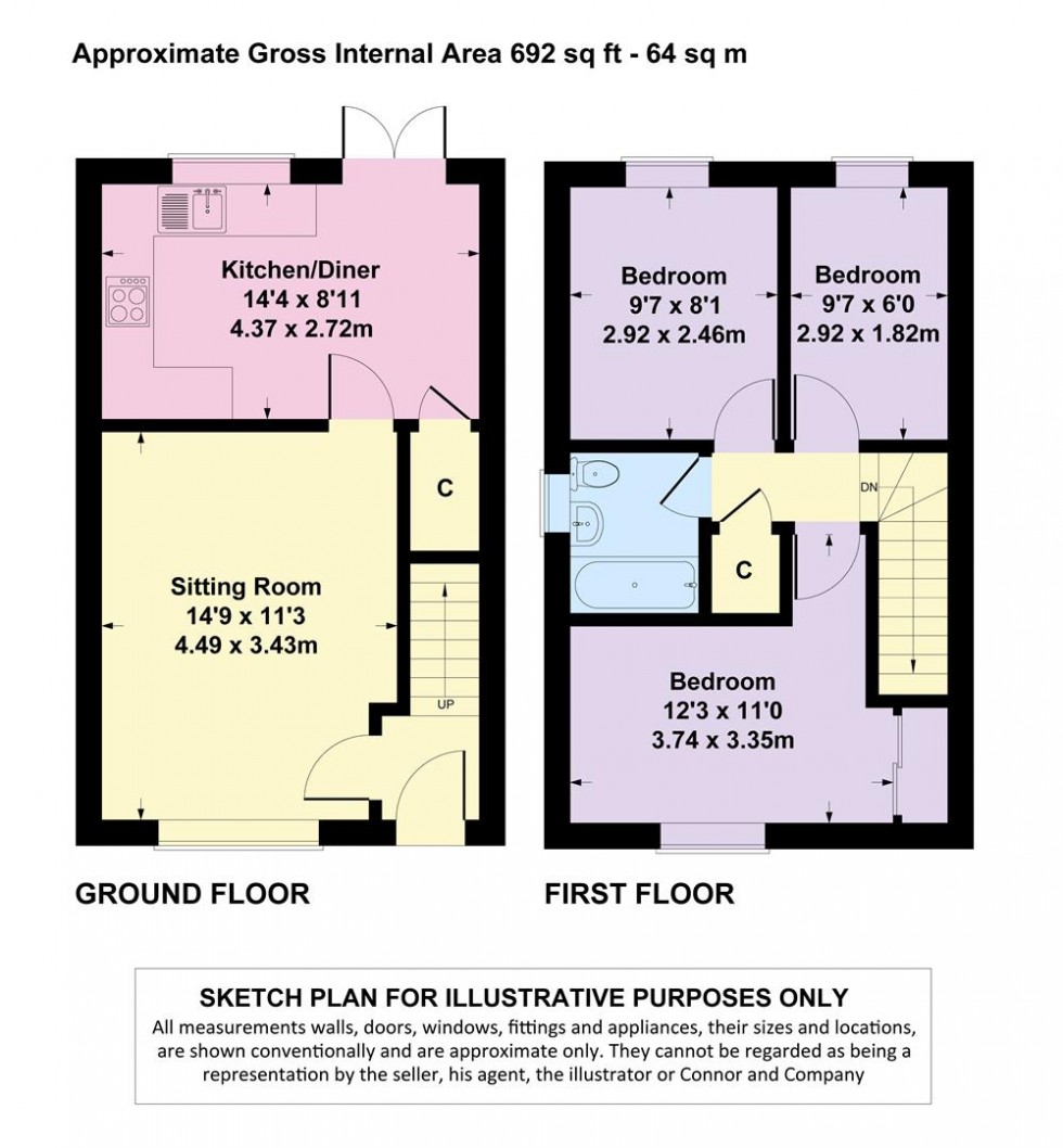 Floorplan for Croft Holm, Moreton-In-Marsh, GL56