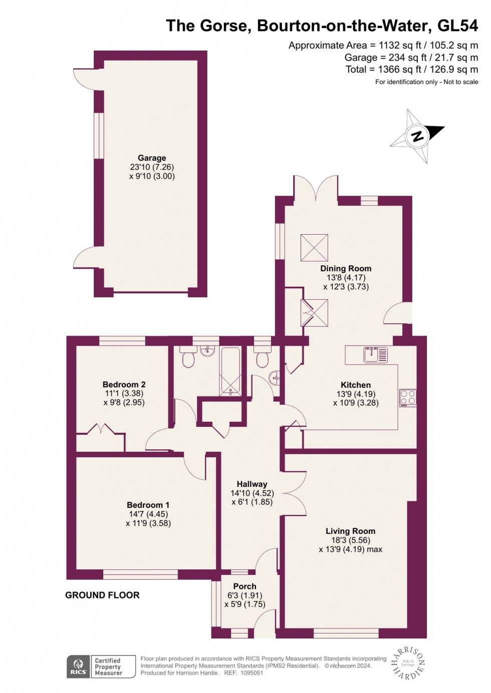 Floorplan for The Gorse, Bourton-On-The-Water, GL54
