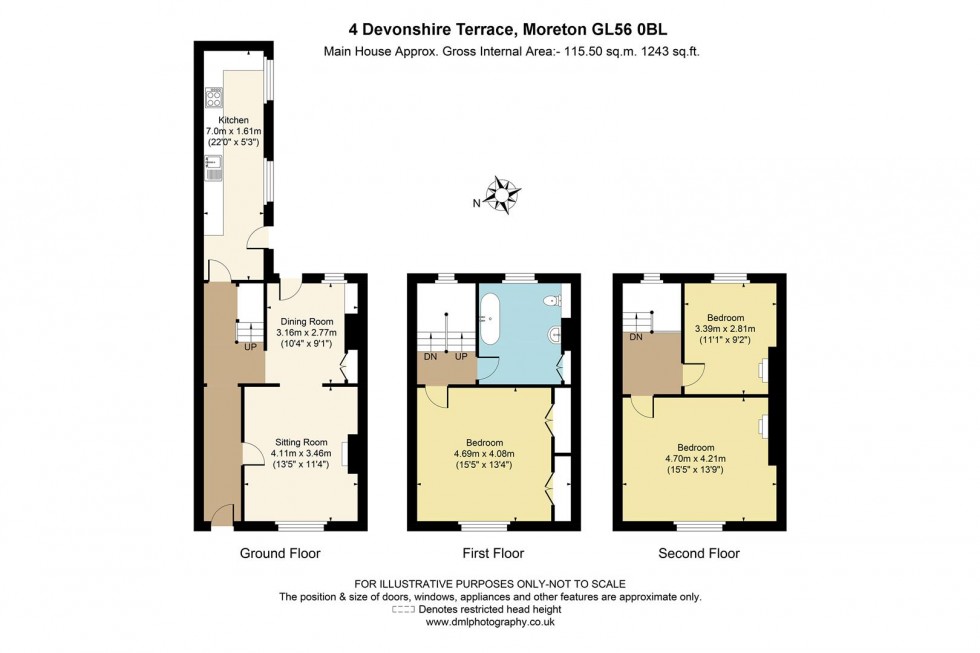 Floorplan for Hospital Road, Moreton-In-Marsh, GL56