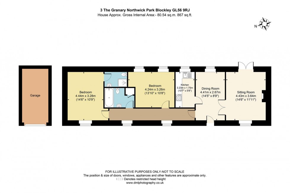 Floorplan for Northwick Park, Blockley, GL56