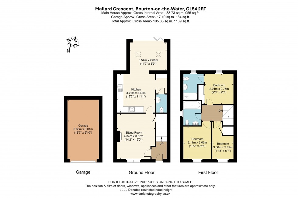 Floorplan for Mallard Crescent, Bourton-On-The-Water, GL54