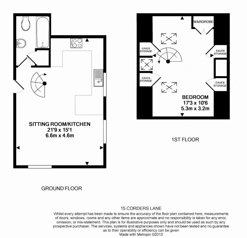 Floorplan for Corders Lane, Moreton-In-Marsh, GL56