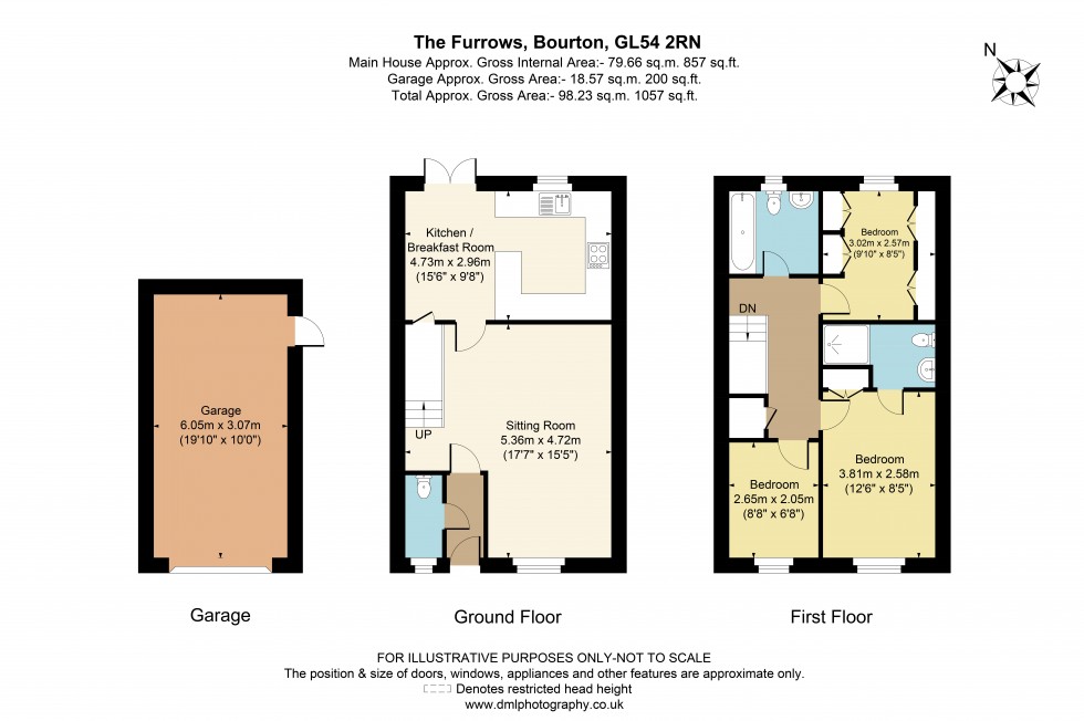 Floorplan for The Furrows, Bourton-On-The-Water, GL54